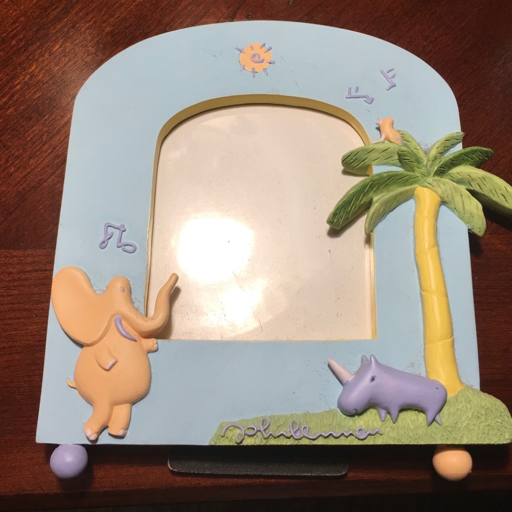 RARE 1999 YOKO ONO LENNON CARTERS MUSICAL PARADE NURSERY PICTURE FRAME